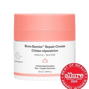 Drunk Elephant Bora Barrier Repair Cream - Pink and White